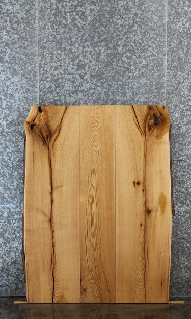 3- Bookmatched Live Edge Red Oak Desk/Kitchen Table Top 1404-1406